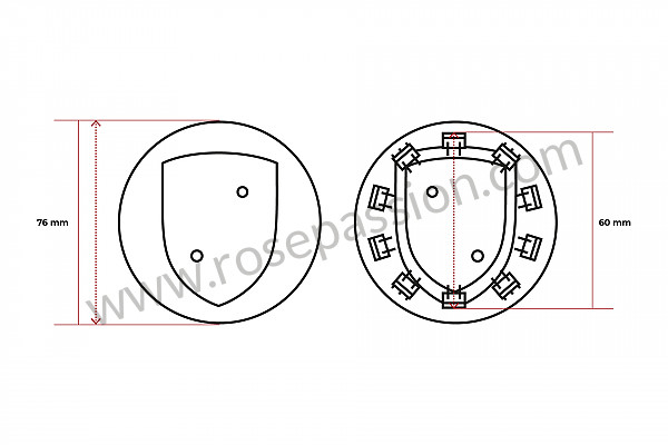 P183685 - Radzierdeckel für Porsche 991 • 2015 • 991 c4 • Targa • Porsche doppelkupplungsgetriebe
