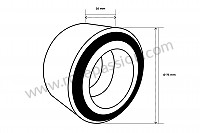 P10897 - Deep-groove ball bearing for Porsche 356a • 1957 • 1600 s (616 / 2 t2) • Coupe a t2 • Manual gearbox, 4 speed