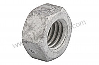 P120973 - Hexagon nut for Porsche 356a • 1956 • 1300 s (589 / 2) • Coupe a t1 • Manual gearbox, 4 speed