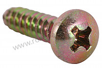 P11687 - Oval-head sheetmetal screw for Porsche 912 • 1968 • 912 1.6 • Coupe • Manual gearbox, 5 speed