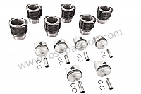 P12648 - Kit of pistons and cylinders for Porsche 