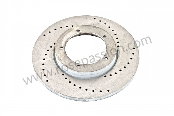P137370 - Perforated front brake disc for Porsche 912 • 1967 • 912 1.6 • Coupe • Manual gearbox, 4 speed