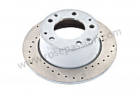 P124915 - Perforated rear brake disc for Porsche 914 • 1972 • 914 / 6 • Manual gearbox, 5 speed