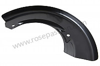P277923 - Tôle de protection disque de frein arrière pour Porsche 