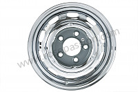 P173607 - 15 x 4.5 inch disc brake steel rim silver chrome finish, 42 mm offset. made in the usa with factory tools. for 356c 911 912 for Porsche 911 Classic • 1971 • 2.2t • Targa • Manual gearbox, 5 speed