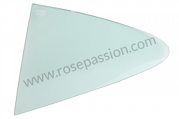 P278504 - Side window glass green for Porsche 912 • 1967 • 912 1.6 • Coupe • Manual gearbox, 4 speed
