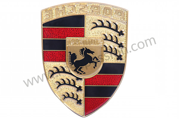 P13853 - Emblema da tampa para Porsche 911 Turbo / 911T / GT2 / 965 • 1988 • 3.3 turbo • Cabrio • Caixa manual 4 velocidades
