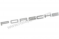 P13856 - Monogramme porsche chrome pour Porsche 
