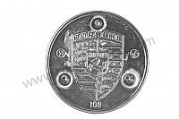 P13879 - Emblem für Porsche 912 • 1969 • 912 1.6 • Coupe • 4-gang-handschaltgetriebe