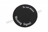 P173703 - Sticker hazard warning light sw. english for Porsche 912 • 1967 • 912 1.6 • Coupe • Manual gearbox, 4 speed