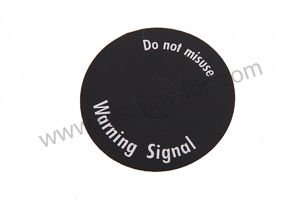 P173703 - Sticker hazard warning light sw. english for Porsche 911 Classic • 1967 • 2.0s • Coupe • Manual gearbox, 5 speed