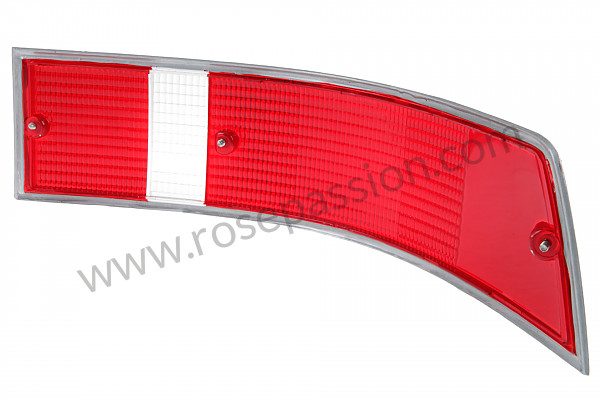 P14298 - Glace clignotant ARG 911 69-89 rouge avec entourage chrome pour Porsche 
