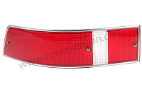 P14298 - Glace clignotant ARG 911 69-89 rouge avec entourage chrome pour Porsche 