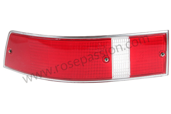 P14298 - Glace clignotant ARG 911 69-89 rouge avec entourage chrome pour Porsche 