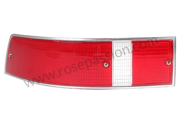P14298 - Glace clignotant ARG 911 69-89 rouge avec entourage chrome pour Porsche 