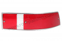 P14300 - Red rear right indicator lens 911 69-89 with chrome plated surround for Porsche 911 Classic • 1969 • 2.0e • Coupe • Automatic gearbox