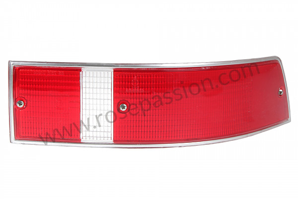 P14300 - Vidro de indicador de mudança de direção traseiro dir. 911 69-89 vermelho com contorno cromado para Porsche 911 G • 1976 • 2.7 • Targa • Caixa automática