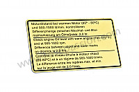 P14534 - Engine oil level label for Porsche 911 Classic • 1973 • 2.7 rs • Coupe • Manual gearbox, 5 speed