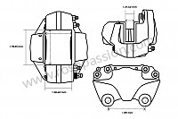 P15489 - Étrier frein pour Porsche 