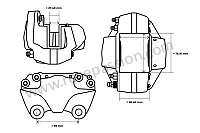 P15491 - Étrier frein pour Porsche 