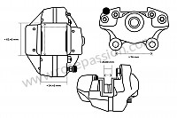 P15492 - Étrier frein ( vérifier car entraxe fixation 76mm) pour Porsche 911 Classic • 1968 • 2.0l • Coupe • Boite manuelle 5 vitesses