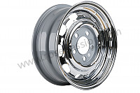 P405167 - JANTE TOLE 6 X 15 ET 36 CHROME pour Porsche 