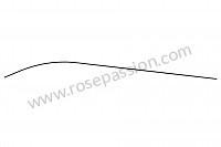 P16032 - Tube de câble capot AR pour Porsche 911 G • 1989 • 3.2 g50 • Cabrio • Boite manuelle 5 vitesses