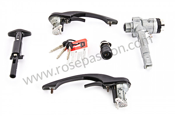 P16552 - Set of locks for Porsche 911 Turbo / 911T / GT2 / 965 • 1988 • 3.3 turbo • Targa • Manual gearbox, 4 speed
