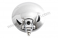P213551 - Chrome plated round high intensity light / white glass for Porsche 914 • 1974 • 914 / 4 1.8 injection • Manual gearbox, 5 speed