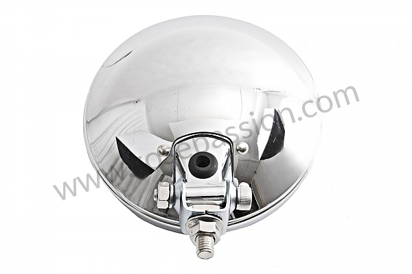 P213551 - Chrome plated round high intensity light / white glass for Porsche 912 • 1966 • 912 1.6 • Coupe • Manual gearbox, 4 speed