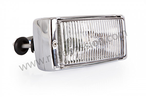 P222433 - Fog lamp, chrome plated / white glass for Porsche 911 Turbo / 911T / GT2 / 965 • 1983 • 3.3 turbo • Coupe • Manual gearbox, 4 speed