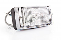 P222432 - Fog lamp, black and chrome plated / white glass for Porsche 911 G • 1983 • 3.0sc • Coupe • Manual gearbox, 5 speed
