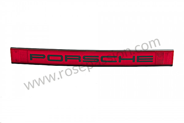 P18688 - Plaque reflectorisante porsche (écriture porsche en noir) pour Porsche 