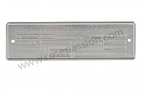 P18923 - 4 line constructor plate for Porsche 924 • 1977 • 924 2.0 • Coupe • Manual gearbox, 4 speed