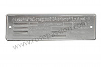 P18923 - 4 line constructor plate for Porsche 911 G • 1977 • 2.7 • Coupe • Manual gearbox, 5 speed