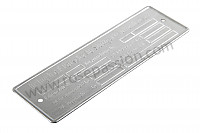 P18923 - 4 line constructor plate for Porsche 911 G • 1976 • 2.7 carrera • Coupe • Manual gearbox, 5 speed