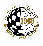 P244054 - Sticker, marken weltmeister 1969 for Porsche 356B T6 • 1963 • 2000 carrera gs (587 / 1) • Cabrio b t6 • Manual gearbox, 4 speed