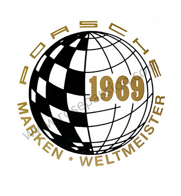 P244054 - Sticker marken weltmeister 1969 voor Porsche 991 • 2015 • 991 c4s • Cabrio • Manuele bak 6 versnellingen