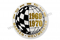 P233244 - Aufkleber marken weltmeister 69-70 für Porsche 997-1 / 911 Carrera • 2008 • 997 c2 • Coupe • 6-gang-handschaltgetriebe