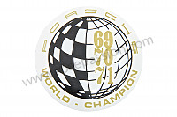 P232737 - Aufkleber marken weltmeister 69-70-71 für Porsche Cayman / 987C • 2007 • Cayman s 3.4 • 6-gang-handschaltgetriebe