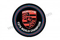P233251 - Sticker, world champion   1976 for Porsche 991 Turbo / 991T • 2016 • 991 turbo • Cabrio • Pdk gearbox