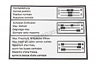 P18931 - Autocollant explication commande de chauffage 911 77-86 pour Porsche 911 G • 1985 • 3.2 • Coupe • Boite manuelle 5 vitesses
