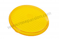 P247967 - Yellow round high intensity light glass for Porsche 