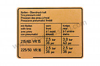 P21065 - Adhesive label for Porsche 928 • 1982 • 928 4.5 • Coupe • Automatic gearbox