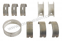 P21162 - Set of crankshaft bearings for Porsche 