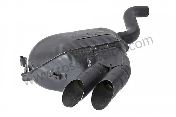 P22022 - Main exhaust muffler for Porsche 928 • 1982 • 928 4.5 • Coupe • Automatic gearbox