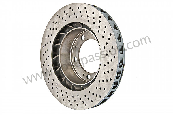 P72956 - Perforated, ventilated front brake disc for Porsche 944 • 1990 • 944 s2 • Coupe • Manual gearbox, 5 speed