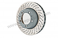 P72956 - Perforated, ventilated front brake disc for Porsche 928 • 1989 • 928 s4 • Coupe • Automatic gearbox