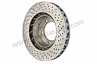 P72956 - Perforated, ventilated front brake disc for Porsche 928 • 1989 • 928 cs • Coupe • Manual gearbox, 5 speed