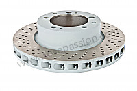 P72956 - Perforated, ventilated front brake disc for Porsche 928 • 1989 • 928 s4 • Coupe • Automatic gearbox
